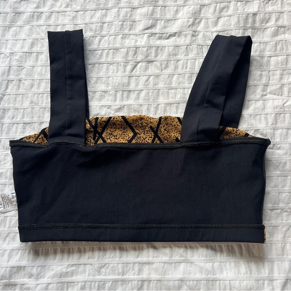 DLK Modas Brazil Gold and Black Fitness Top Sports Bra, S - Picture 4 of 7